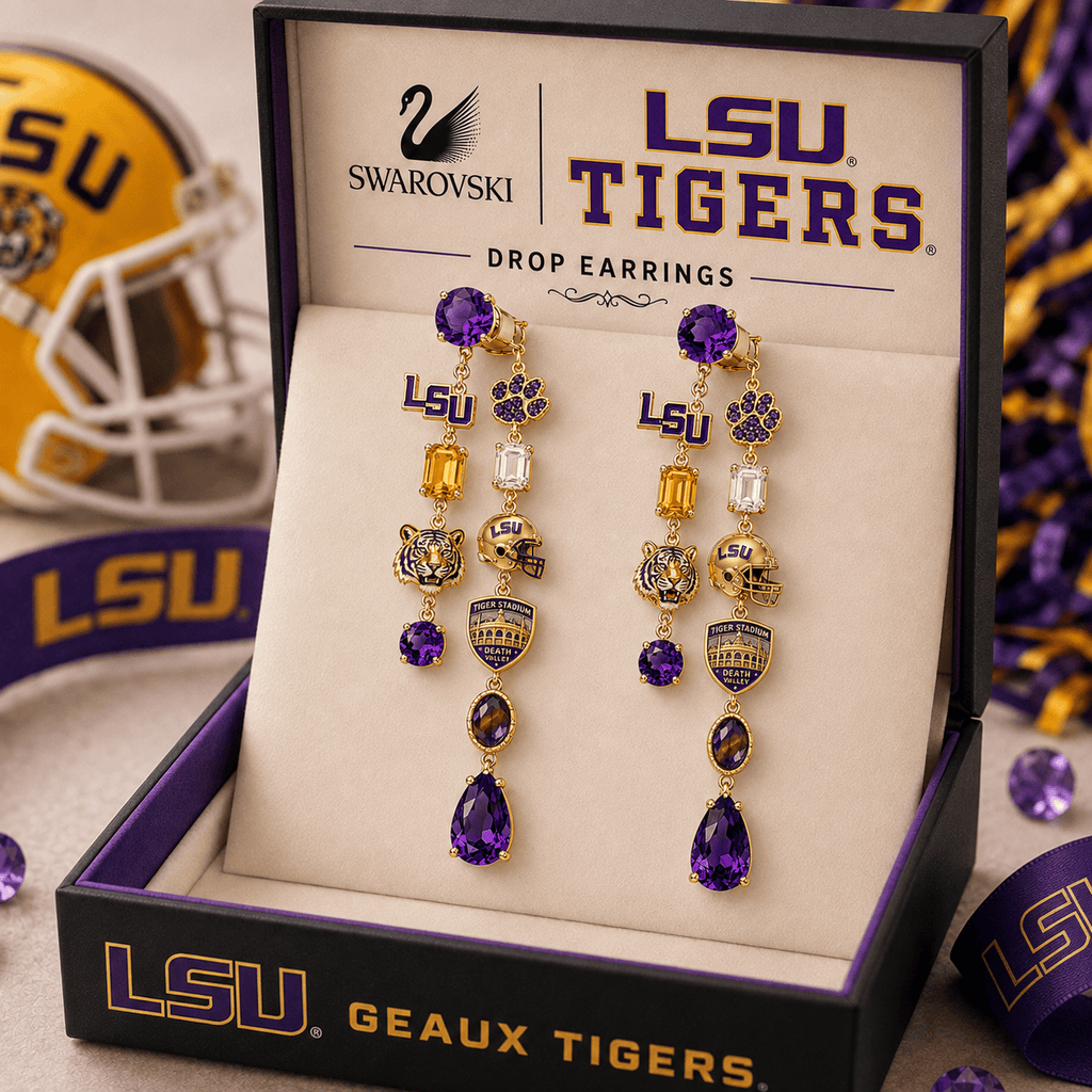 Premium LSU Dangle Earrings NTNA