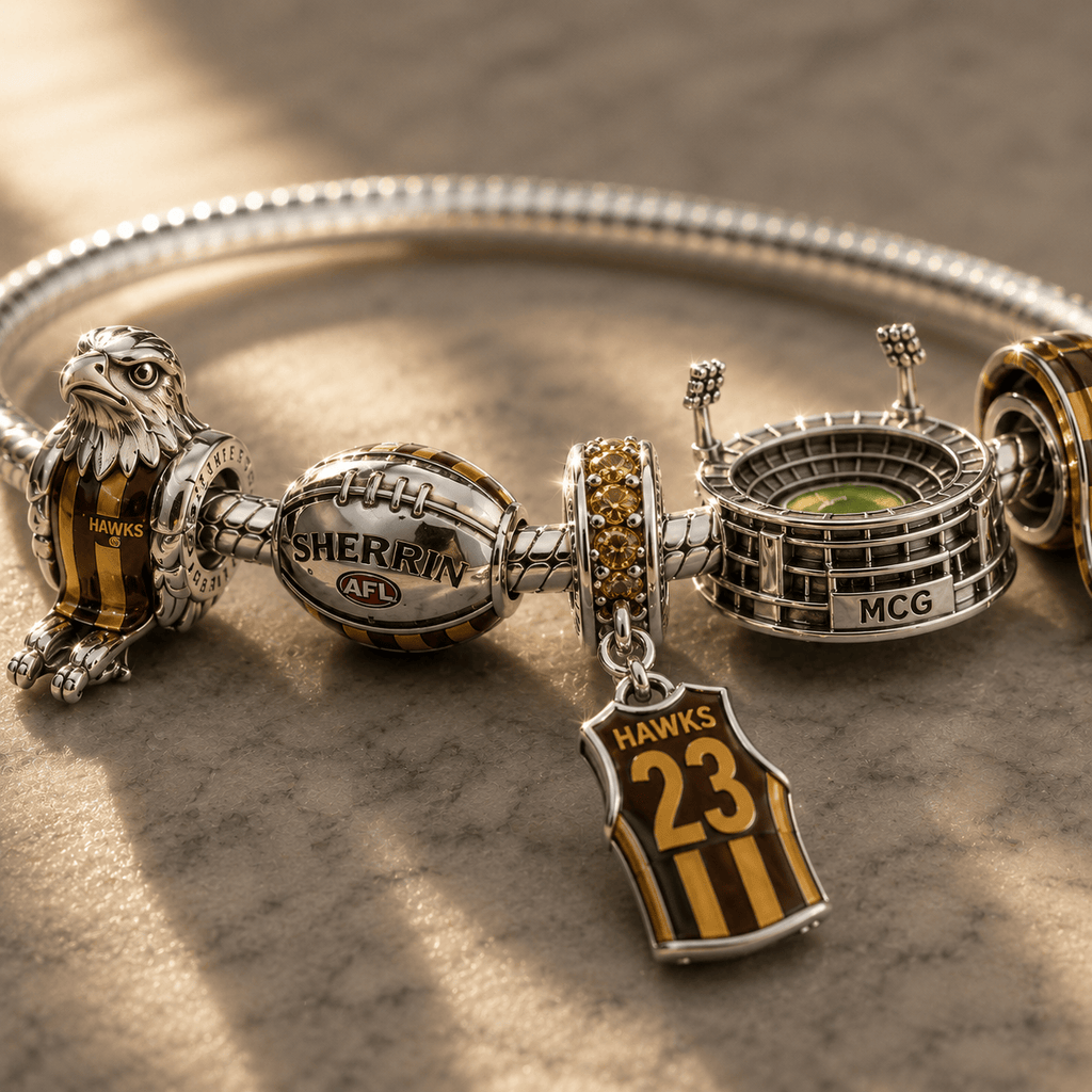 HAW Silver Charm Bracelet Set PNPA
