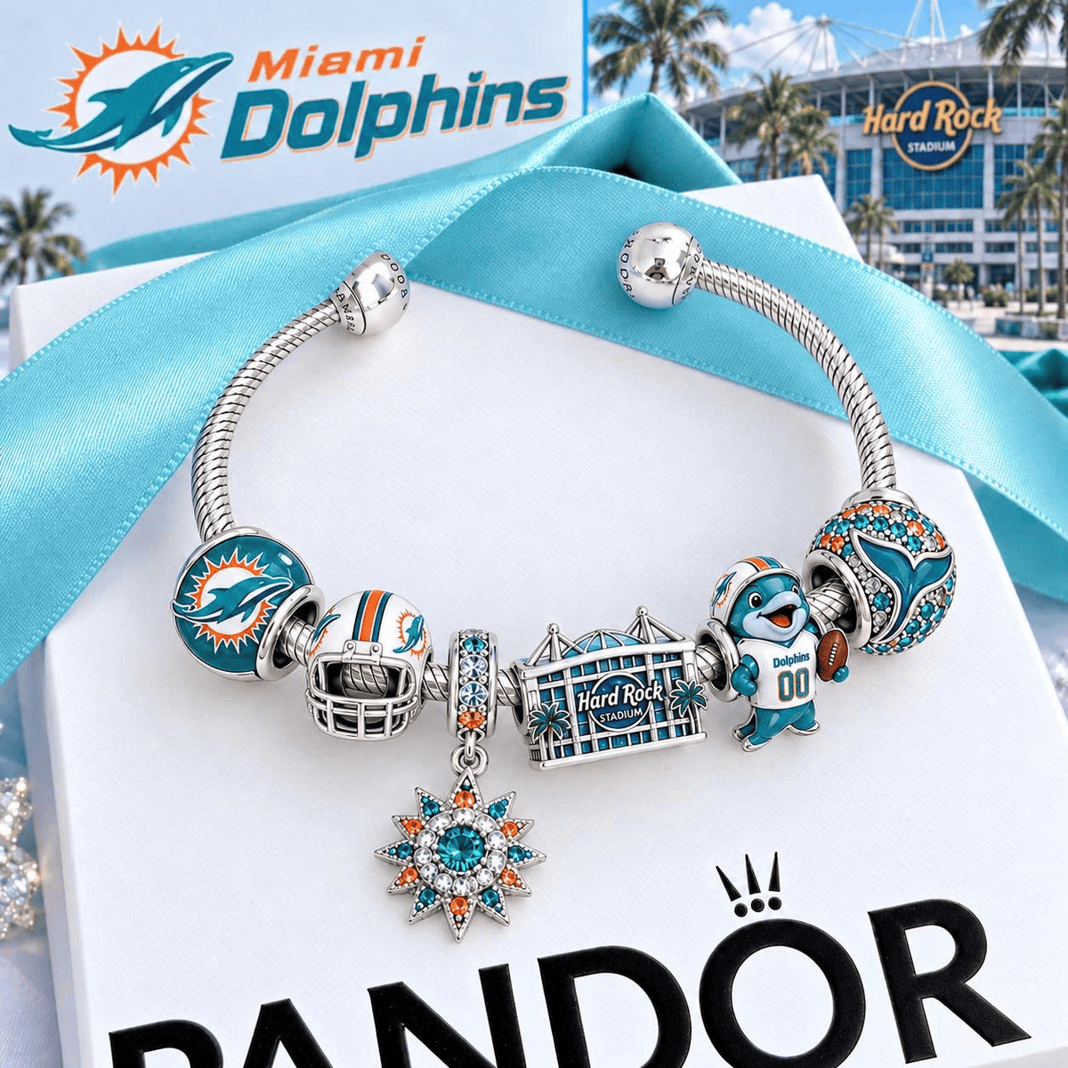 MDP Silver Charm Bracelet Set VTH