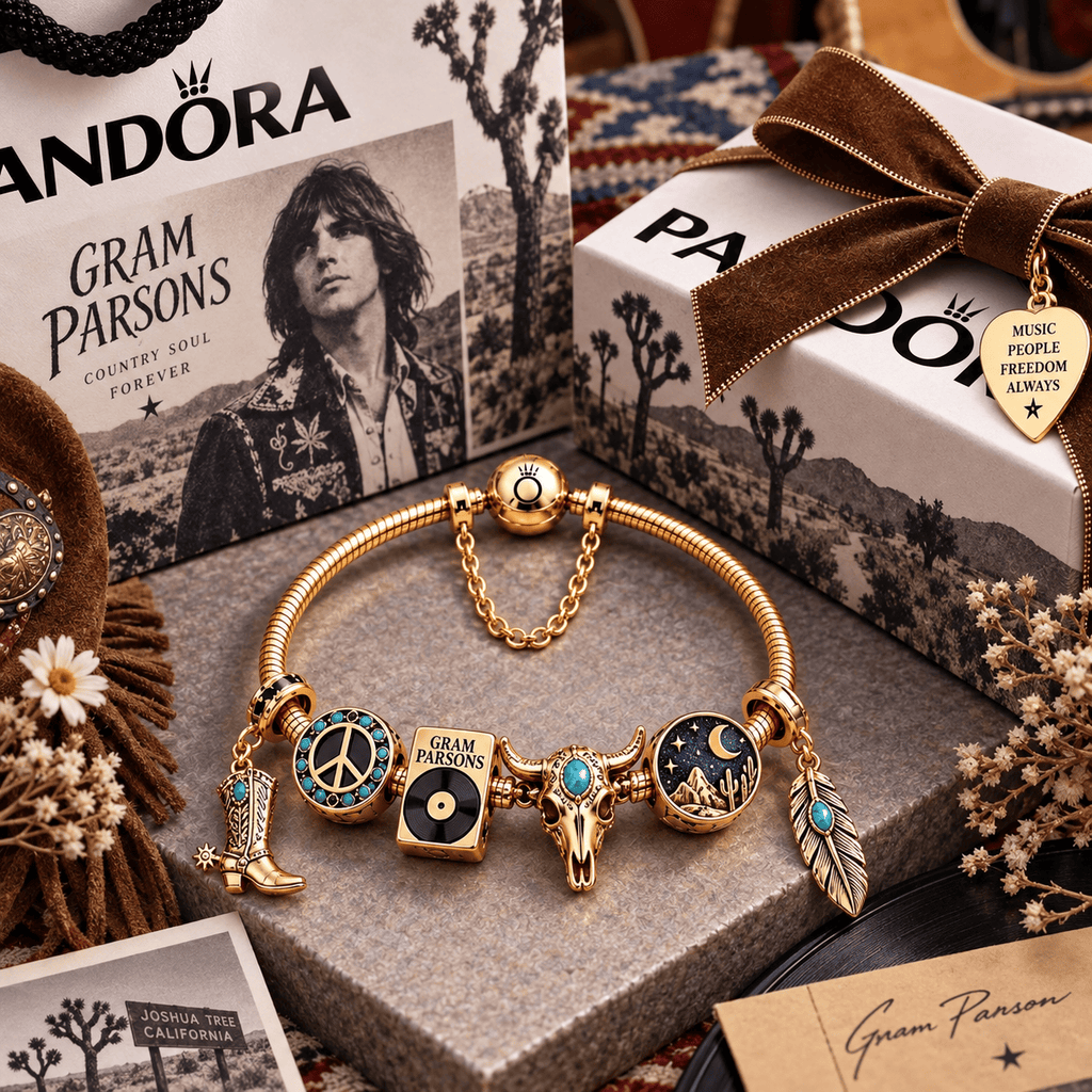 GPS Gold Charm Bracelet Set PTT