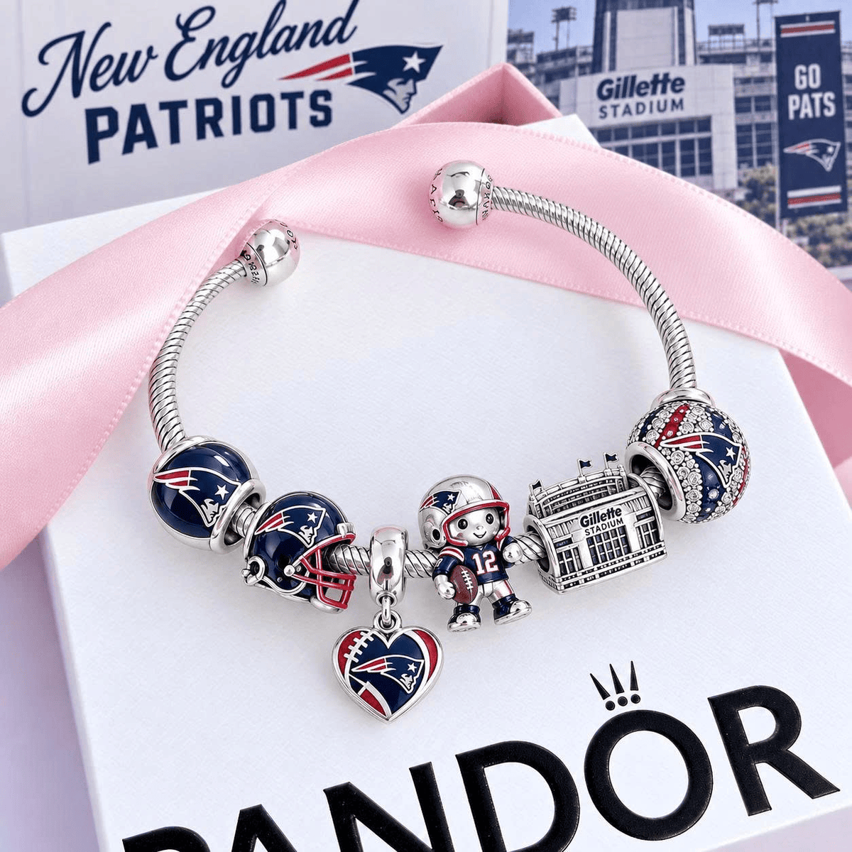 NEP Silver Charm Bracelet Set VTH